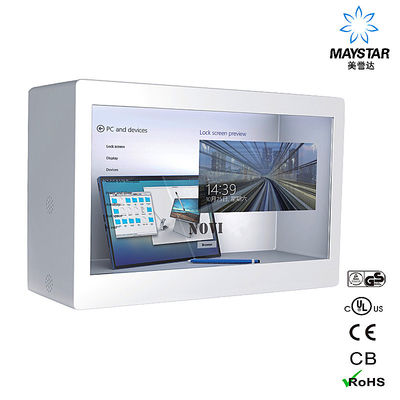 চীন উচ্চ রেজল্যুশন স্বচ্ছ LCD প্রদর্শন বক্স, স্বচ্ছ প্রদর্শন শোকেস সরবরাহকারী