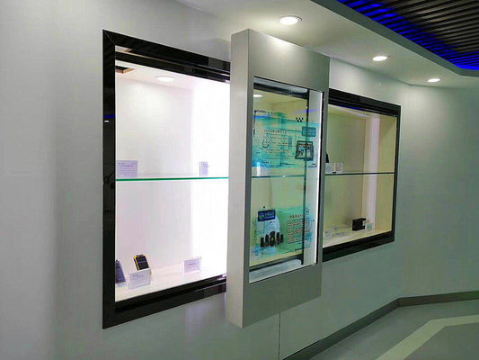 চীন 32 ইঞ্চি স্বচ্ছ টাচ স্ক্রিন উইন্ডো / শিল্পকৌশল LCD ডিজিটাল সাইনেজ ডিসপ্লে সরবরাহকারী